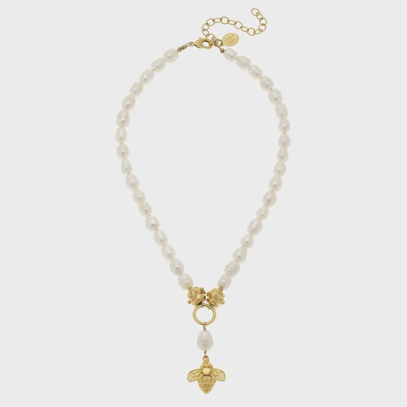 SH2505722 GOLD BEE NECKLACE