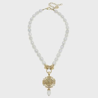 SH25051642 MALTESE CROSS NECKLACE