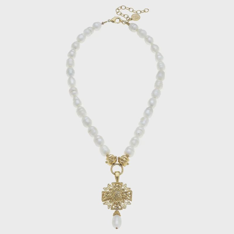 SH25051642 MALTESE CROSS NECKLACE