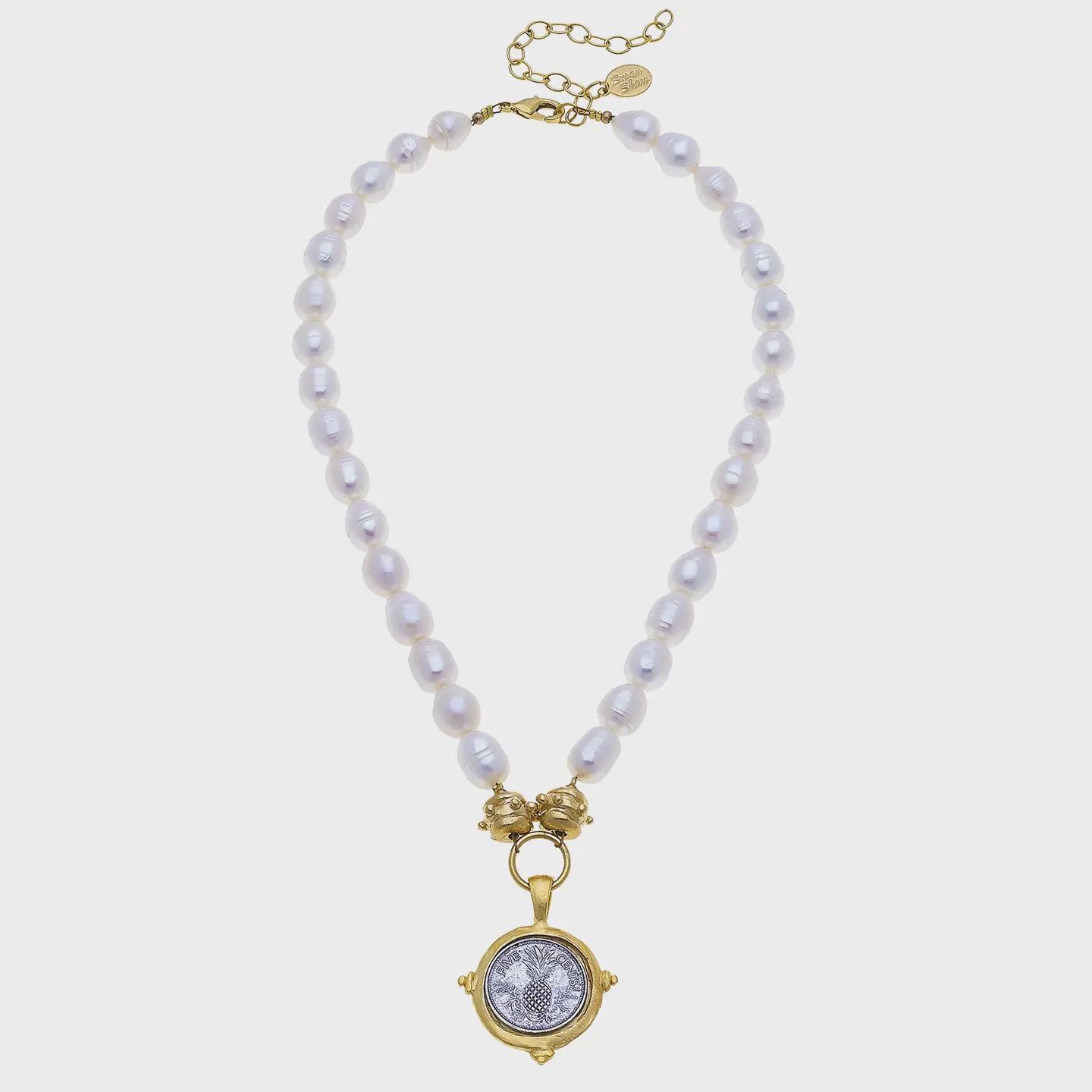SH25051242 PINAPPLE COIN NECKLACE
