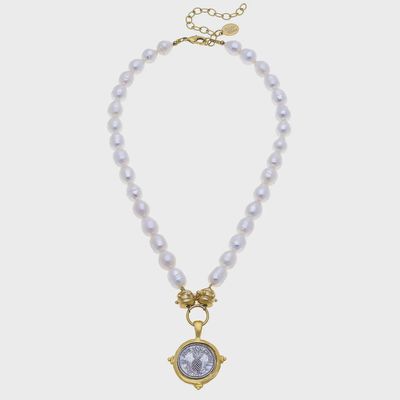 SH25051242 PINAPPLE COIN NECKLACE