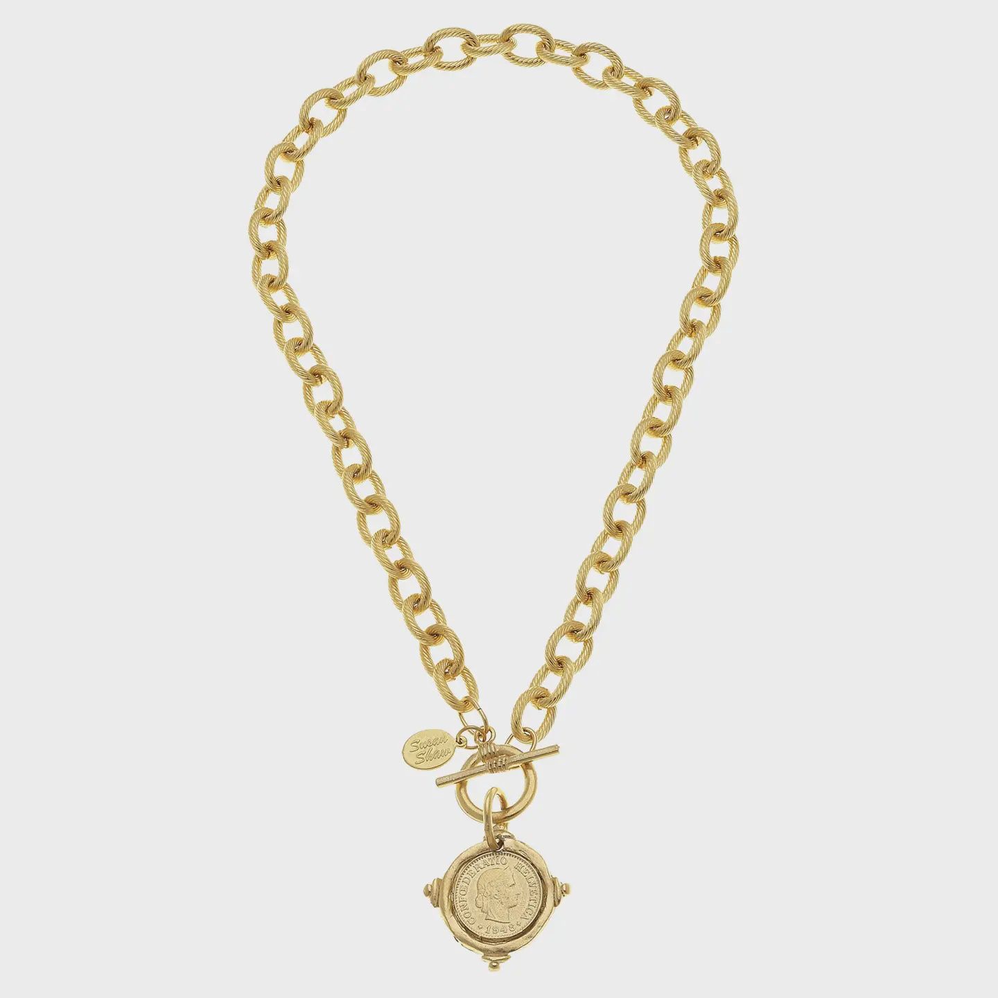SH25051122 INTAGLIO COIN NECKLACE