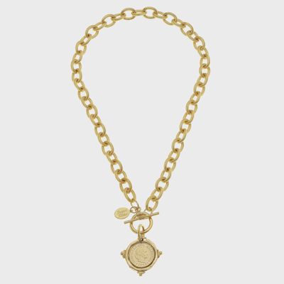 SH25051122 INTAGLIO COIN NECKLACE
