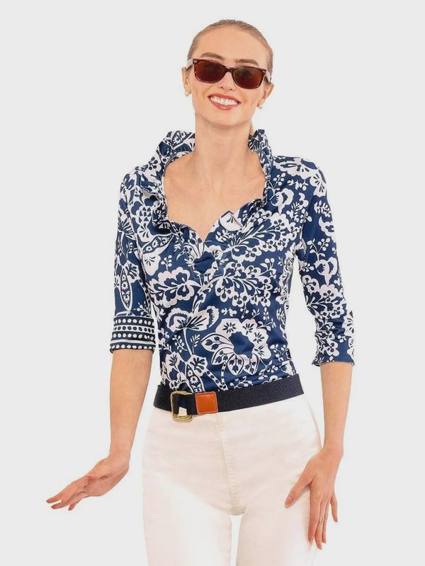 GS25061383 RUFFLE COLLAR TOP
