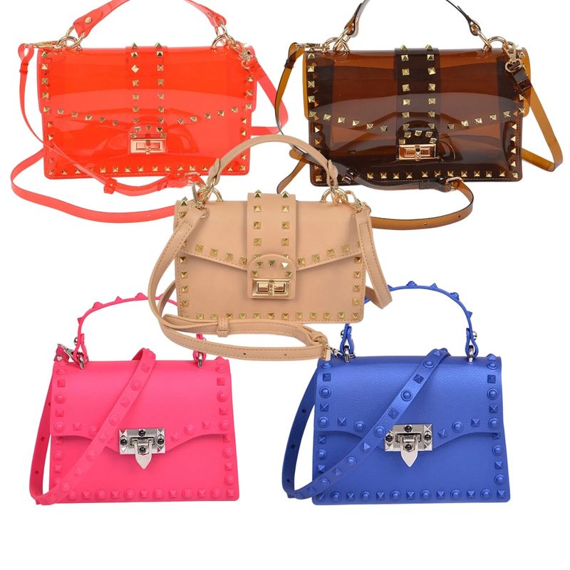 FA25084210 STUDDED CROSS BODY HAND BAG