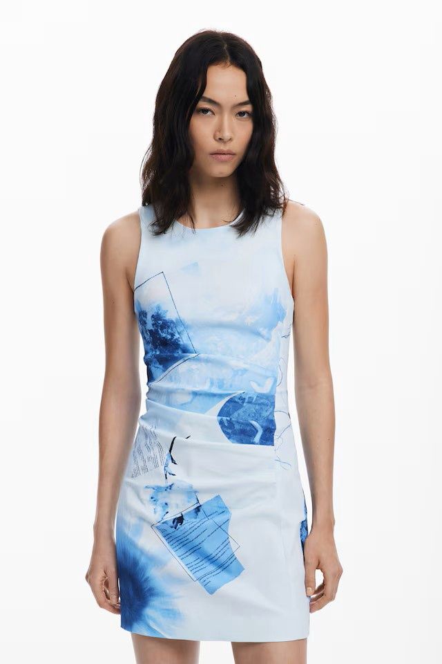 DS25081393 BLUE DRESS MINI