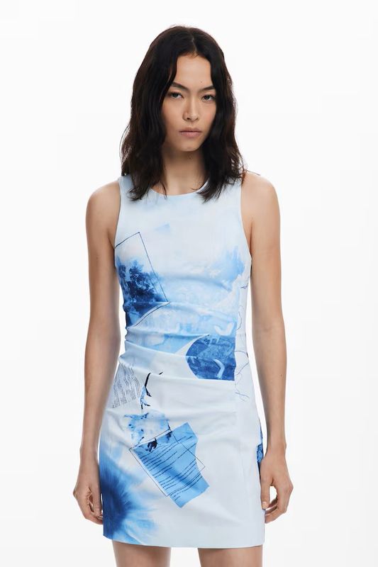 DS25081393 BLUE DRESS MINI