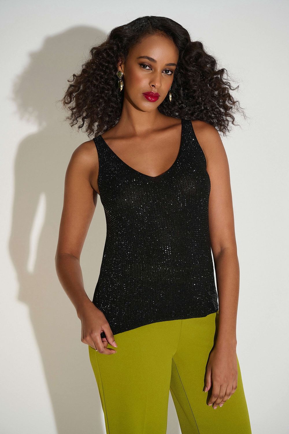 RJ25081355  GLAM CAMI  BLACK
