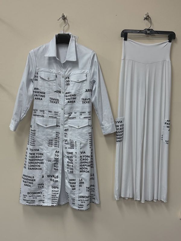 KO2508  WIDE TRAVEL PANTS WITH SIDE POCKET