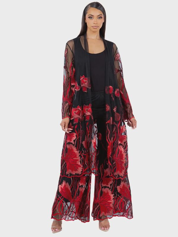 KO2508 RED VIBRANT PANTS