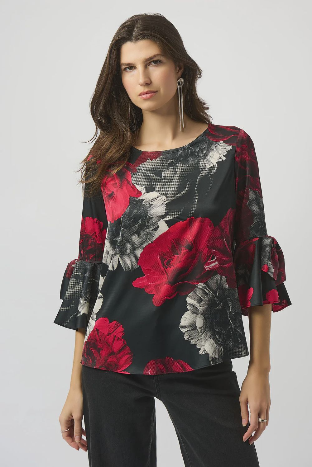 RJ2508 RED ROSE BLOUSE