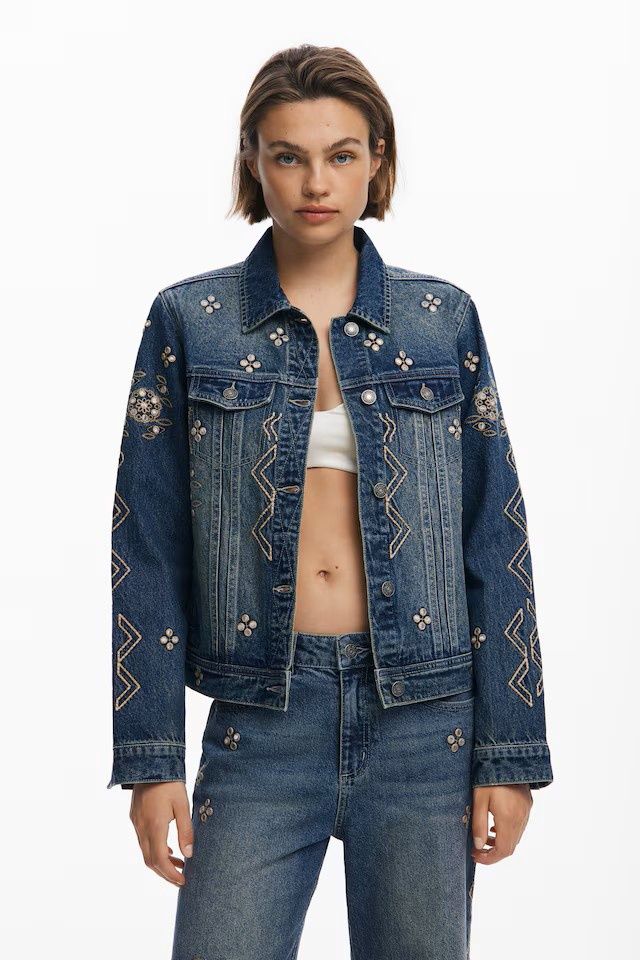 DS2510 EMBROIDED DENIM JACKET