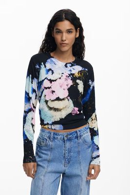 DS2510 MIDNIGHT BLOOM TOP