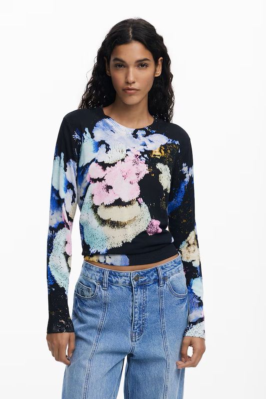 DS2510 MIDNIGHT BLOOM TOP