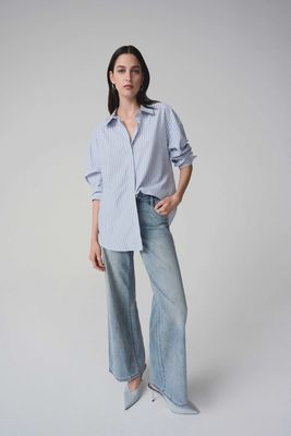 RJ2510 POPLIN SPARKS STRIPED SHIRT