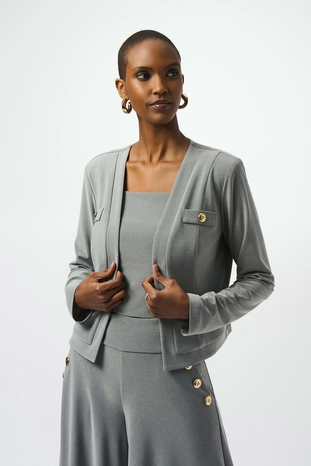 RJ2510 SLATE BOLERO JACKET