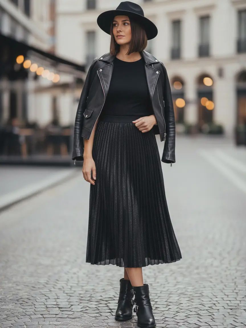 NB2511 LUXE SHIMMERED PLEATED SKIRT - ONE SIZE