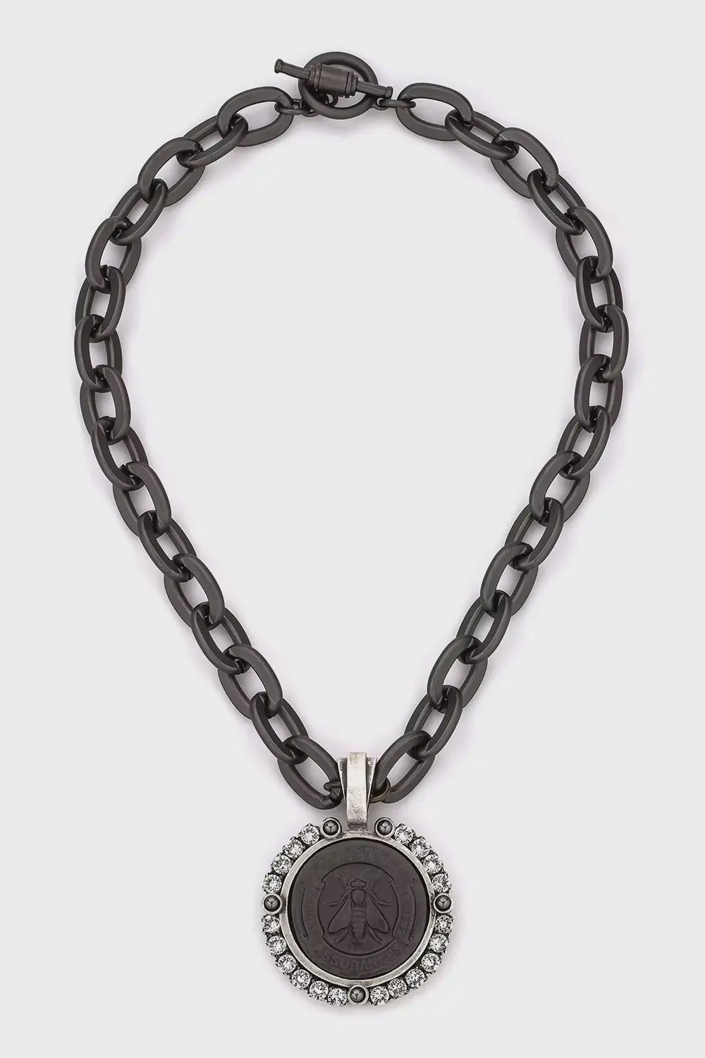 FK2512 LOURDES GRAPHITE NECKLACE