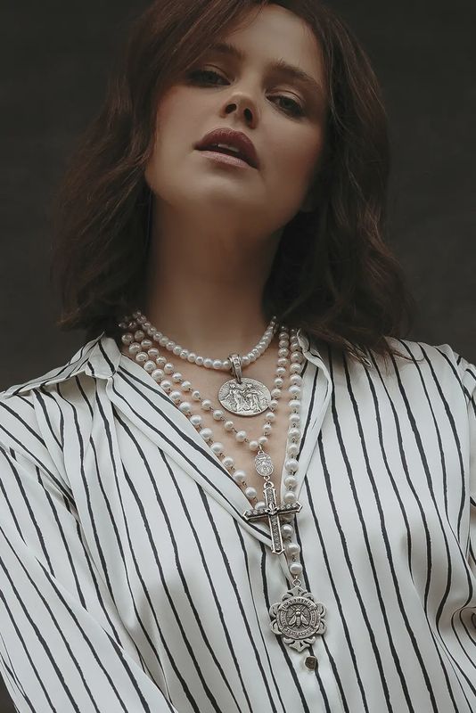 FK2512 CHANEL CROSS NECKLACE