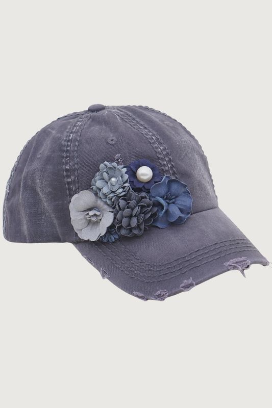 FA2601 FLORAL GREY CAP