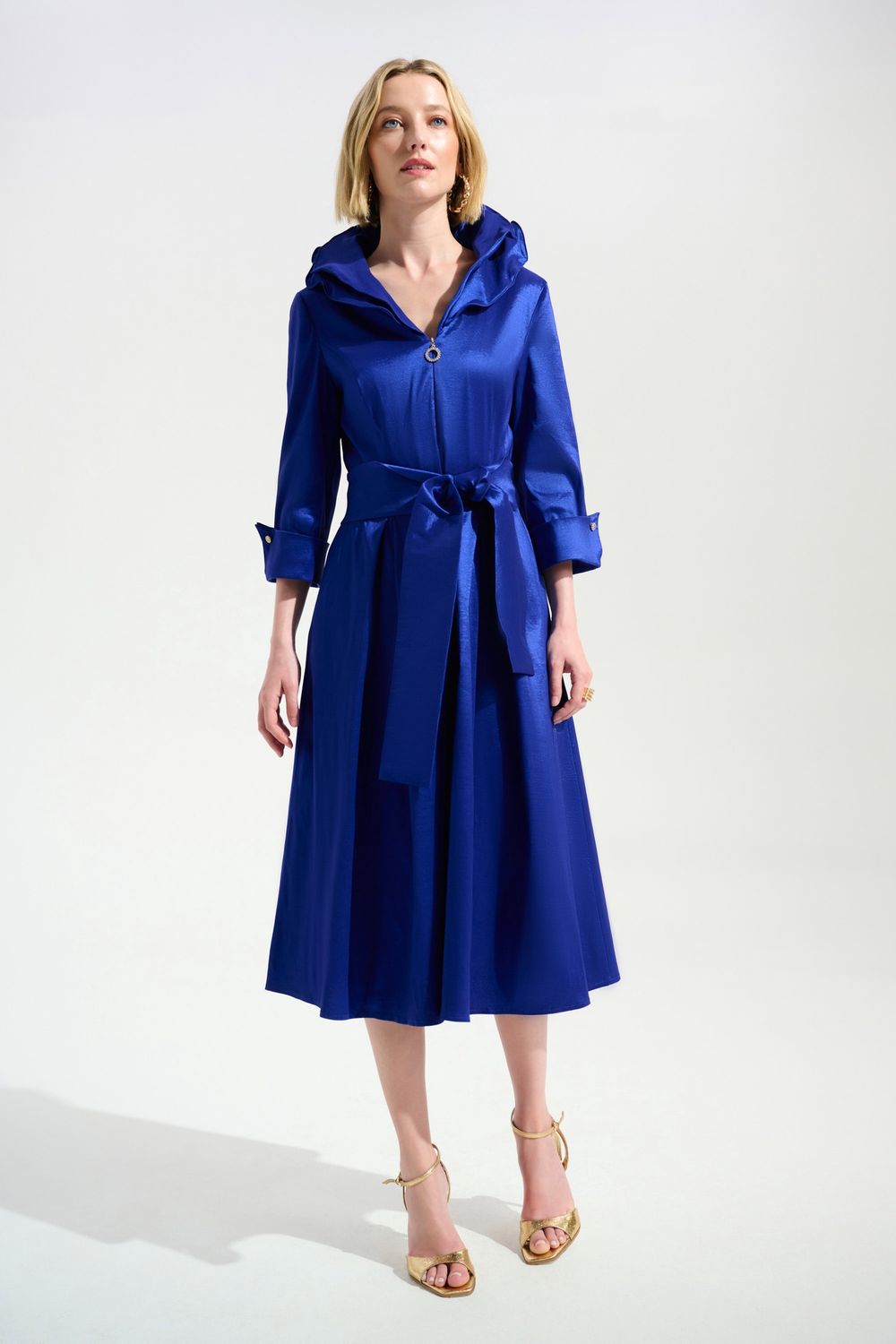 RJ2601 COBALT SATIN DRESS