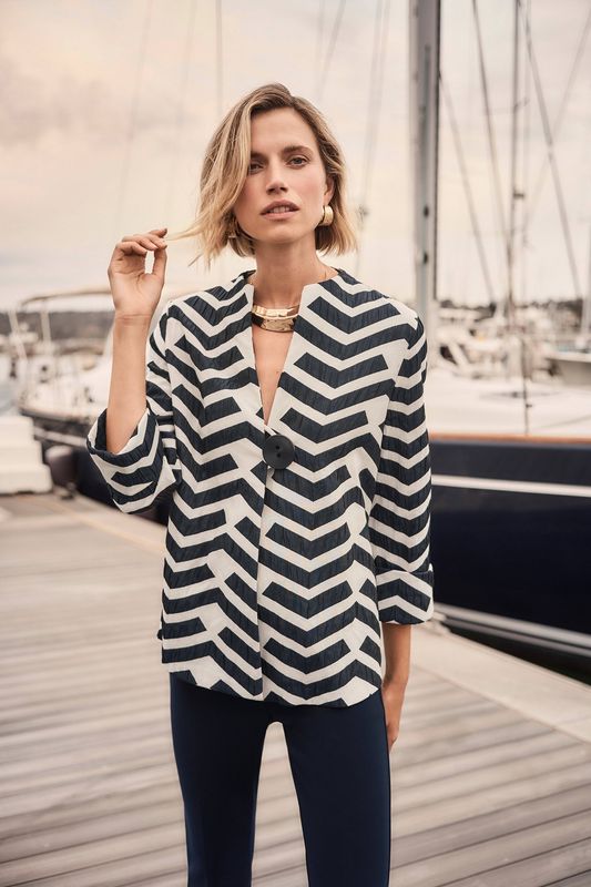 RJ2601 CHEVRON RELAXED JACKET