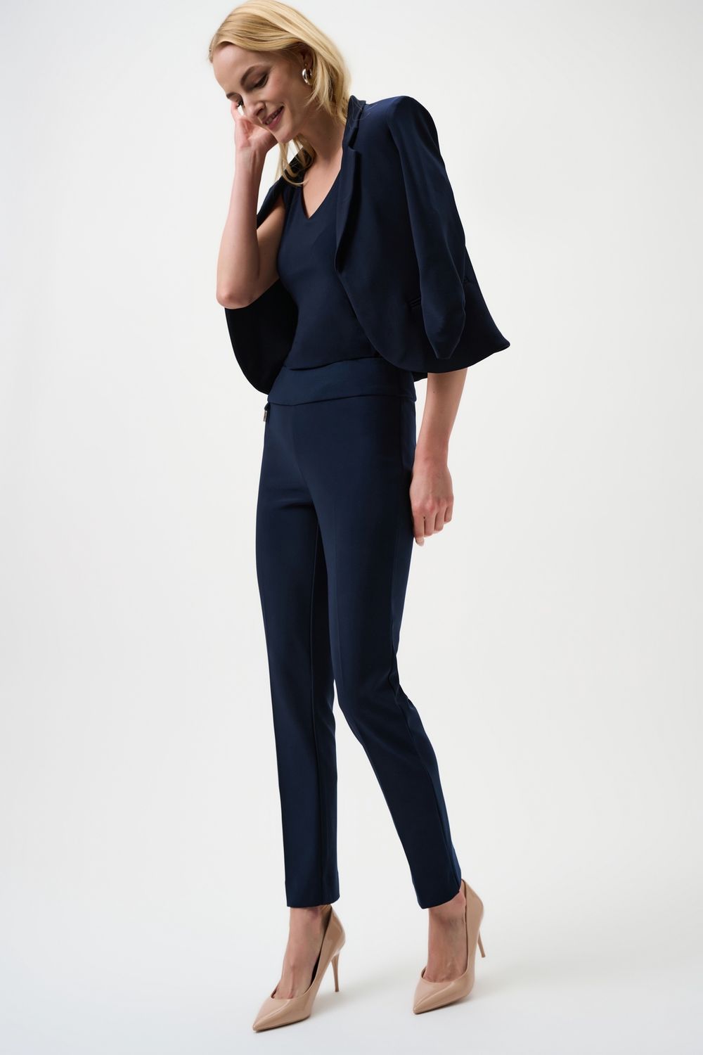 RJ2602 NAVY SLIM PANTS