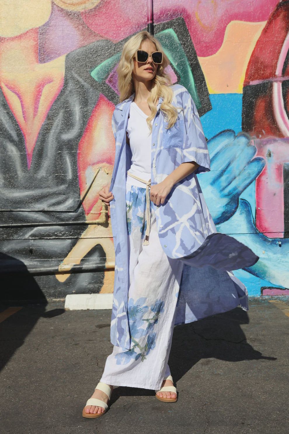 AZ2603 COTTON DRESS - DUSTER - ONE SIZE