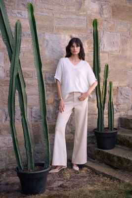 RJ2603 NEUTRAL DENIM PANTS