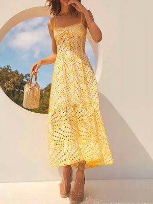FA2603 RIVIERA PAISLEY DRESS GOLD
