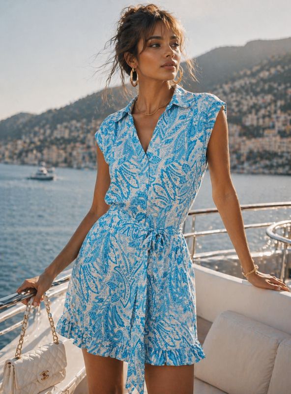 FA2604 PAISLEY ROMPER