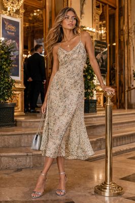 DS2605 MONA LISA DRESS