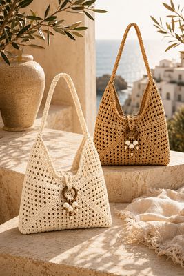 FA2606 POSITANO CROCHET TOTE