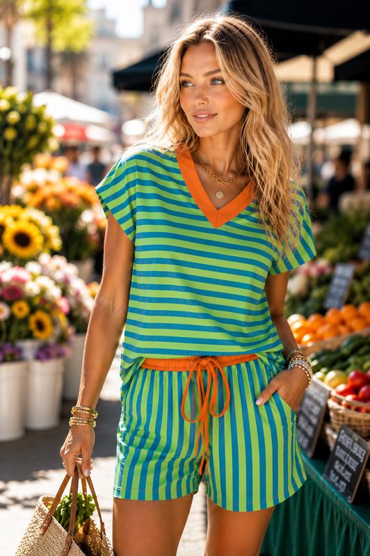 FA2607 STROLL STRIPED SET