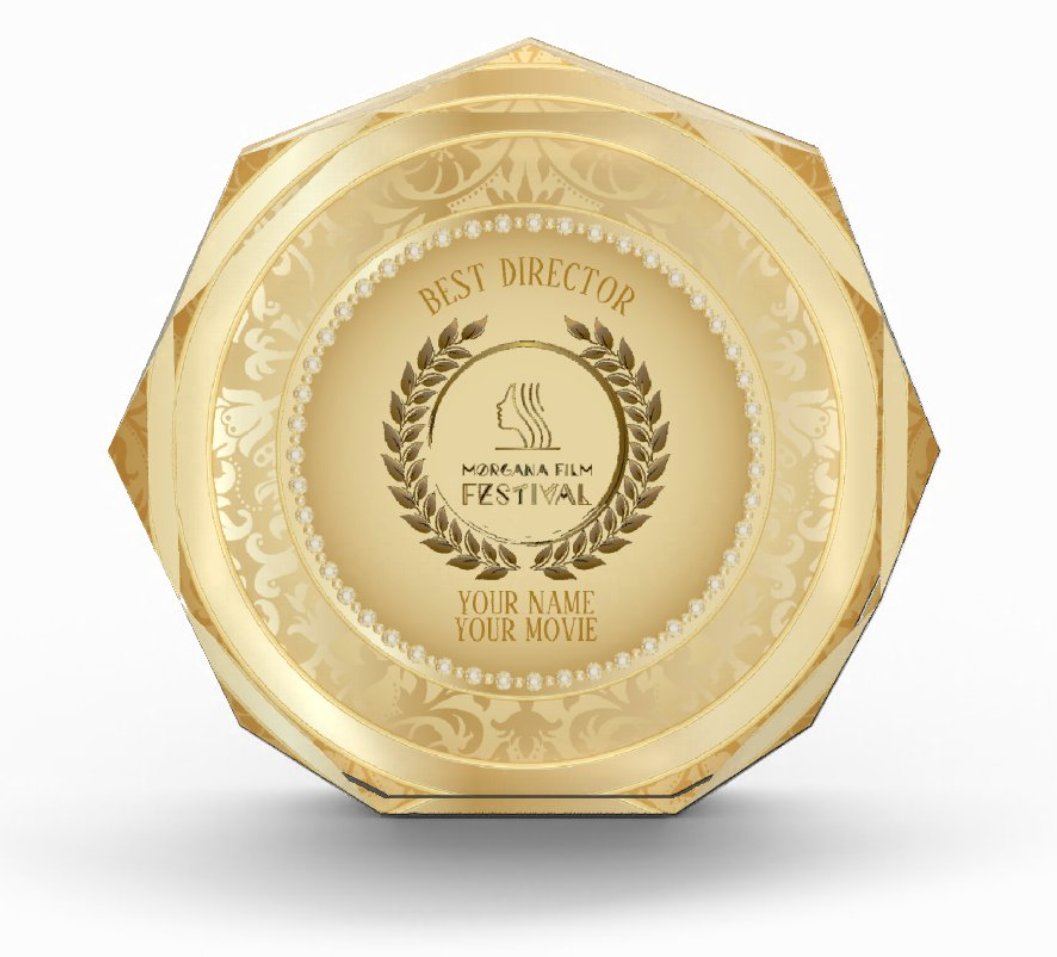Golden Acrylic Octagon Award