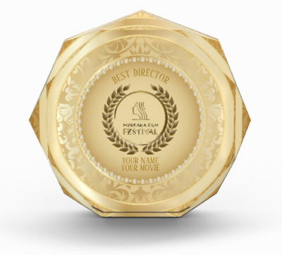 Golden Acrylic Octagon Award