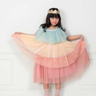 Rainbow Ruffle Princess Dress