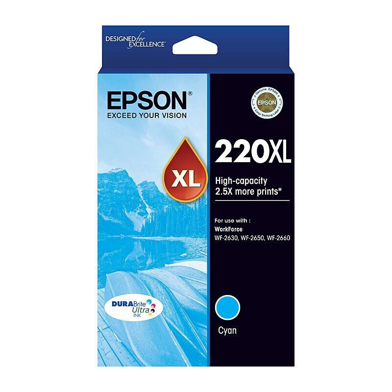 Epson 220 XL Cyan High Yield Ink Cartridge