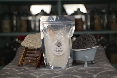 Unscented Pure Dead Sea Mineral Salt 8 oz