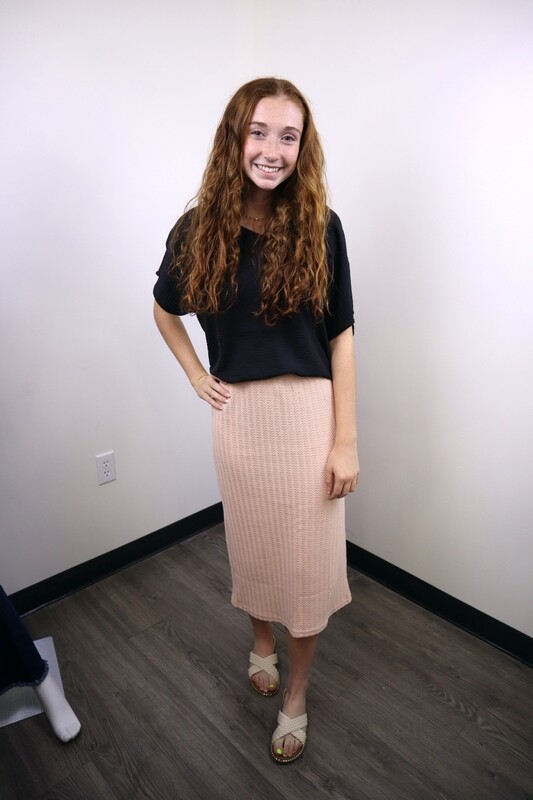 Tan Pencil Skirt