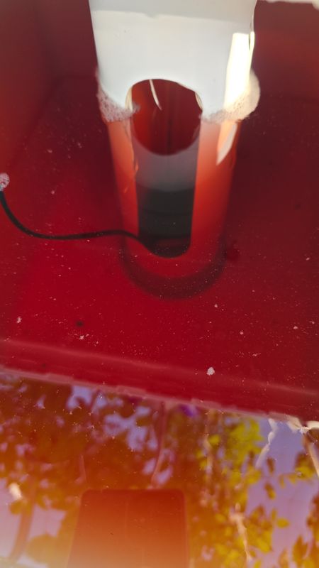 Für Selberbauer – 100 mm Stabilisierungsrohr mit Wasserpumpenöffnung und Stabilisierungsring am Boden gegen herausrutschen für IKEA 37l, 60l oder Plastard 40mm Topf