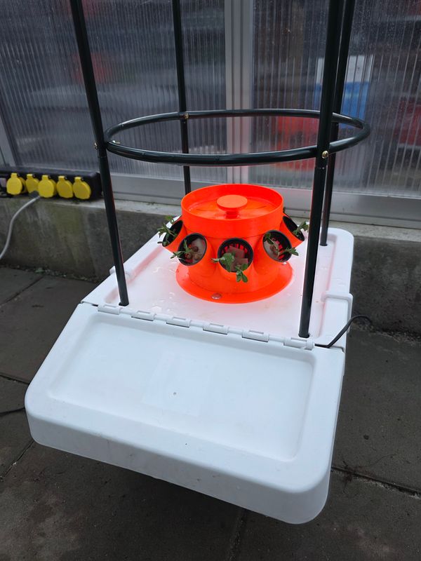 HydroTower 1+ | Ab 37 Liter Behälter mit Klappe 🛠️Für Anzucht aller Gemüse, Tomaten, Gurken und Erbsen 🌿 50 cm hoher Pflanzturm mit 9 Pflanzstationen + erweiterbar auf 99 Pflanzplätze!