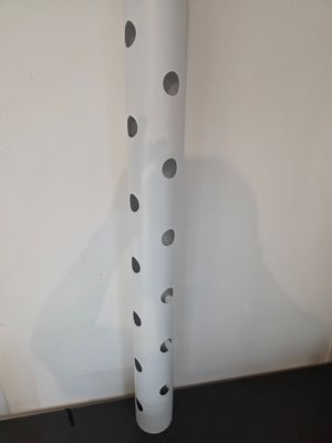 Für Selberbauer - 100 mm Rundrohr mit vorgebohrten Löchern 1m lang