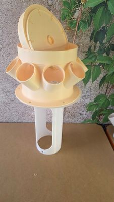 F&uuml;r Selberbauer - 160 mm Adapter zur Verbindung von Boden und Deckel f&uuml;r festen Stand beim IKEA-Beh&auml;lter.