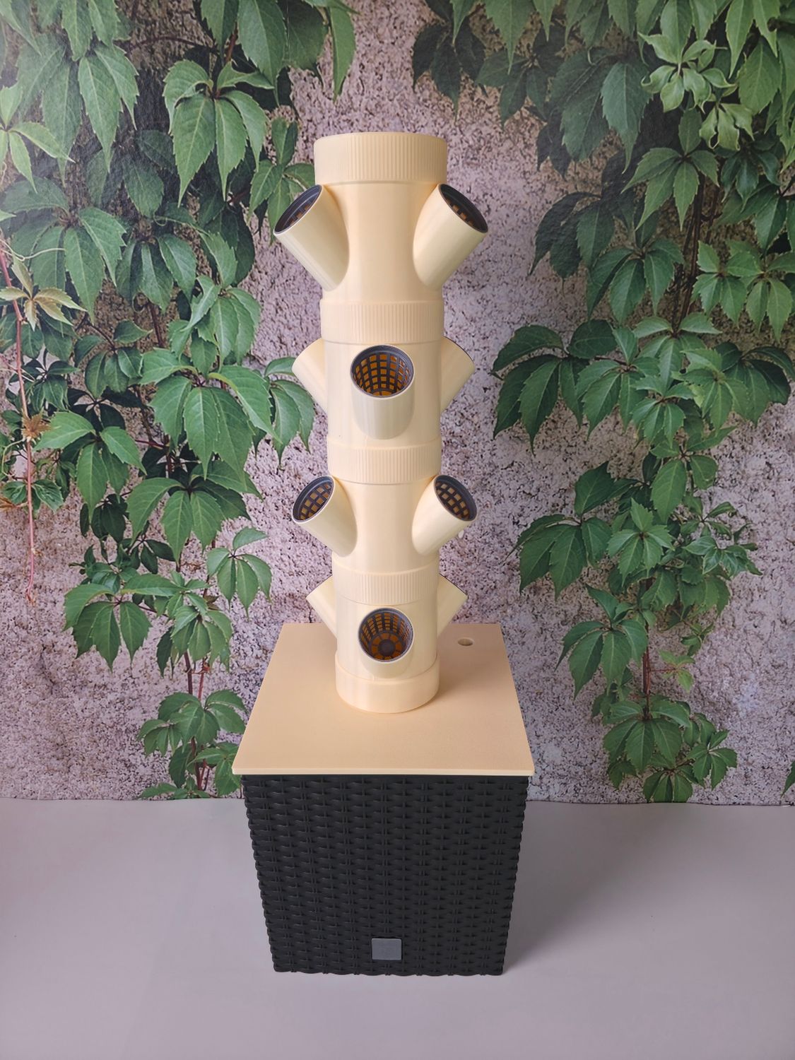 Kr&auml;uterturm Rotondo Quattro | 15 Liter Tank, 12 Pflanzen