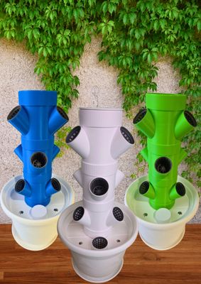 ⭐Pakete | HydroFlex Tower Classic 3+ | Set 2+1 | 8 Liter Tank | Ab 27 Pflanzen