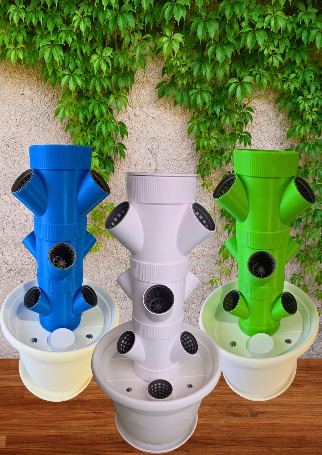 ⭐Pakete | HydroFlex Tower Classic 3+ | Set 2+1 | 8 Liter Tank | Ab 27 Pflanzen