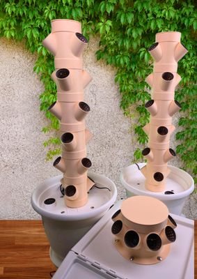 ⭐Pakete | HydroFlex Tower Classic 6+ | Set 2+1 | 17 Liter Tank | Ab 45 Pflanzen