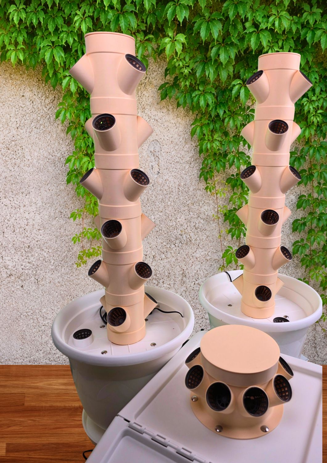 ⭐Pakete | HydroFlex Tower Classic 6+ | Set 2+1 | 17 Liter Tank | Ab 45 Pflanzen