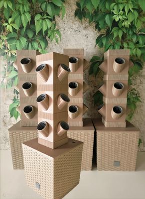 ⭐Pakete | Kr&auml;uterturm Quadrato Trio | Set 3+1 | 9 Liter Tank | 36 Pflanzen